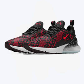 Tênis Nike Vermelho e Preto Streetwear